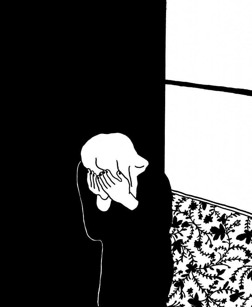 花柄の絨毯
